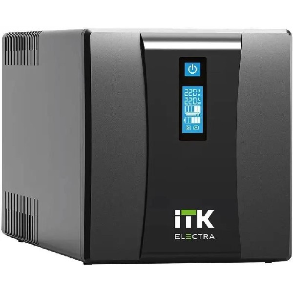 Источник бесперебойного питания ITK EET-1200VA-1-002 черный, 1200BA.