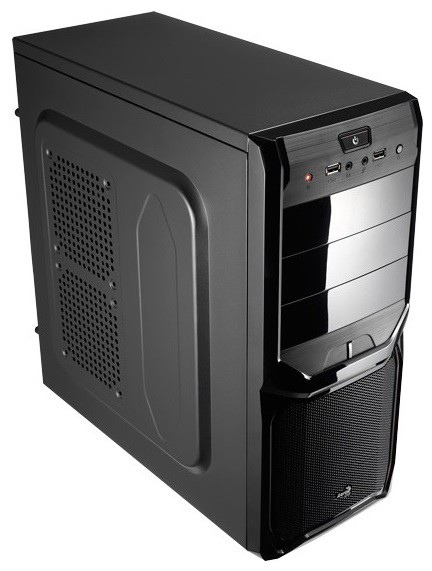 Корпус AeroCool V3X черный w/o PSU ATX 1x80mm 2xUSB2.0 audio
