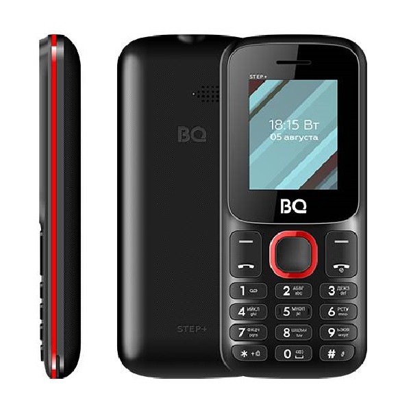 Сотовый телефон BQ M-1848 Step+ черно-красный 32 Мб