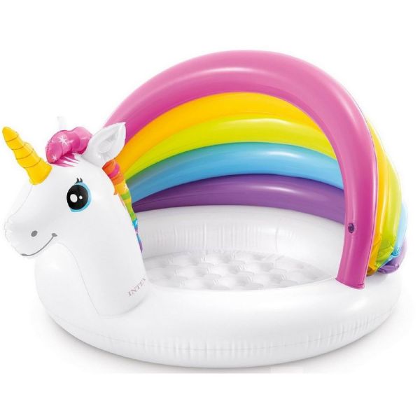Надувной бассейн Intex Unicorn Baby Pool белый, 45 л